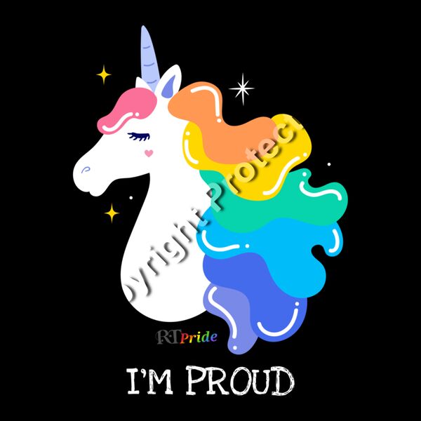 ‘I’m proud’ rainbow unicorn Thumbnail