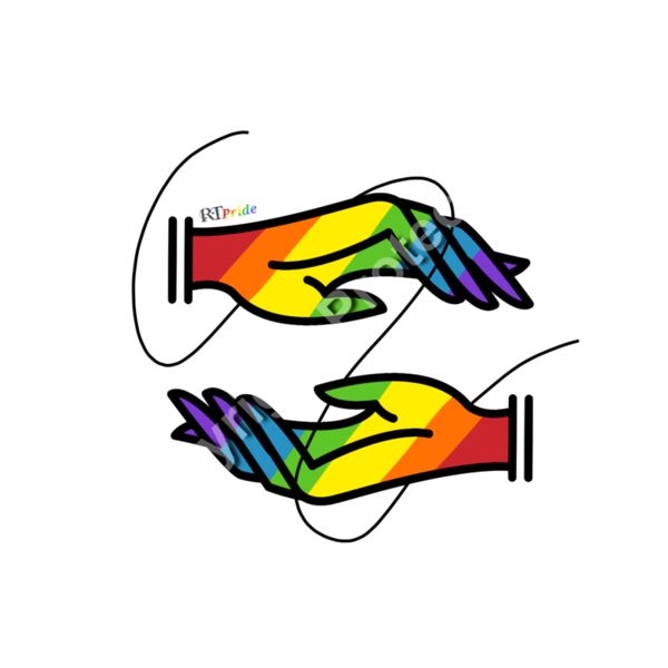 Rainbow hands. Spiral accent Thumbnail