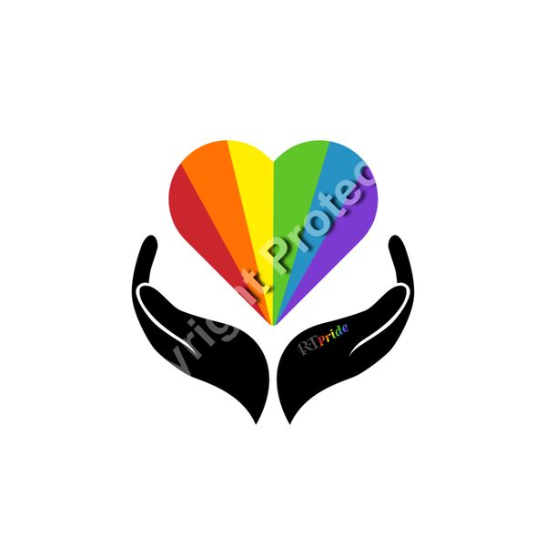 Rainbow heart held by hands Thumbnail