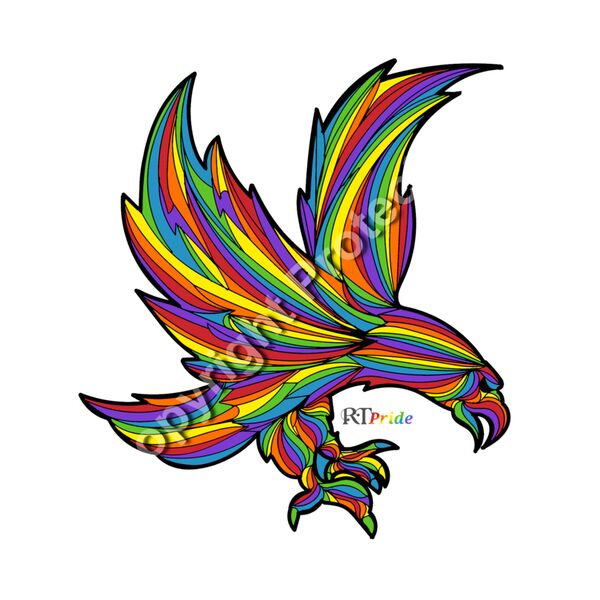 Rainbow eagle, flying Thumbnail