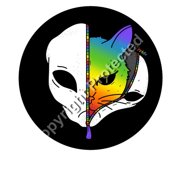 Rainbow alien cat Thumbnail