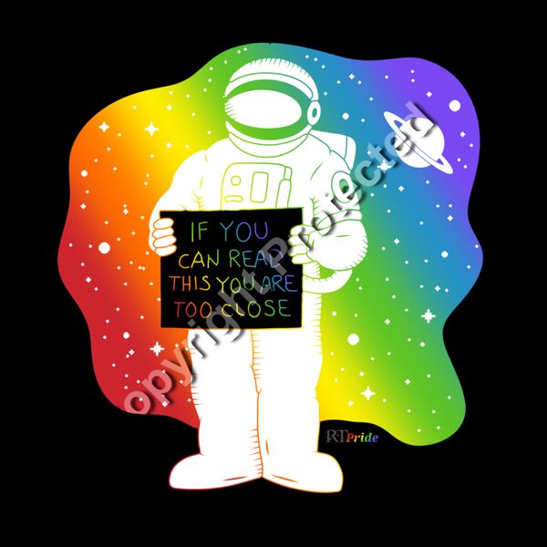 Rainbow space, astronaut social distancing Thumbnail