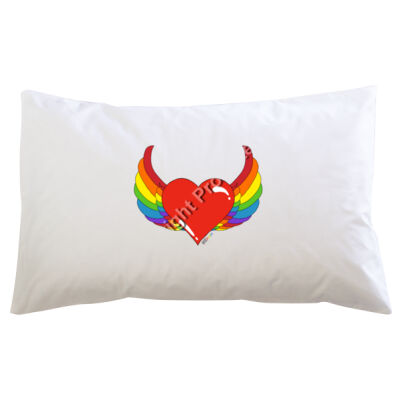 Rainbow heart - Pillowcase  Thumbnail