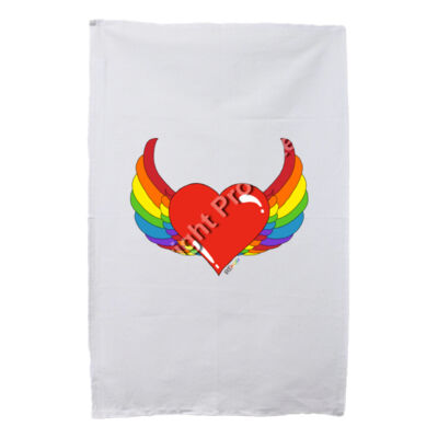 Rainbow heart - Tea Towel Thumbnail