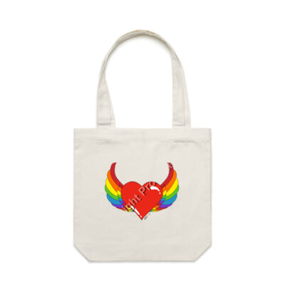 Rainbow heart - Carrie Tote Bag  Thumbnail