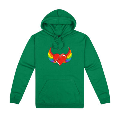 Rainbow heart - Kids Origin Hoodie Thumbnail