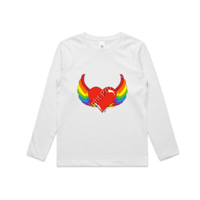 Rainbow heart - Kids Longsleeve Tee Thumbnail