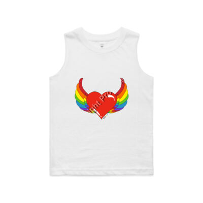 Rainbow heart - Kids Barnard Tank Thumbnail