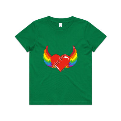 Rainbow heart - Kids Youth T shirt Thumbnail