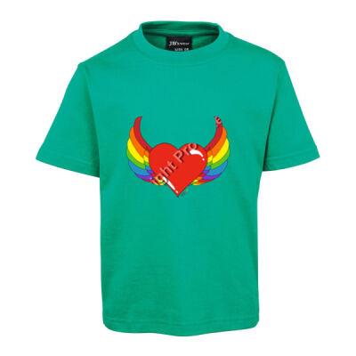 Rainbow heart - Kids Tee Thumbnail