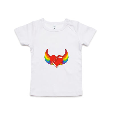 Rainbow heart - Kids Wee Tee Thumbnail