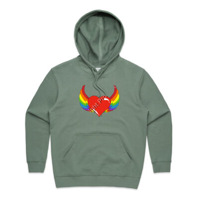 Rainbow heart - Womens Premium Hood Thumbnail