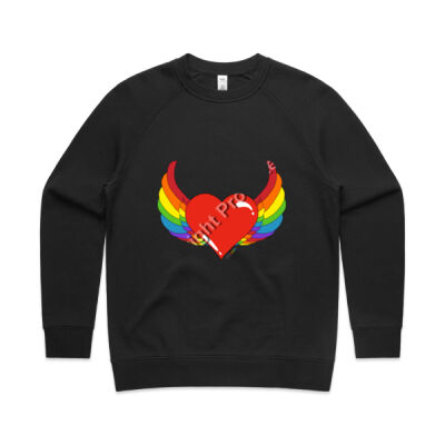 Rainbow heart - Womens Supply Crew Thumbnail