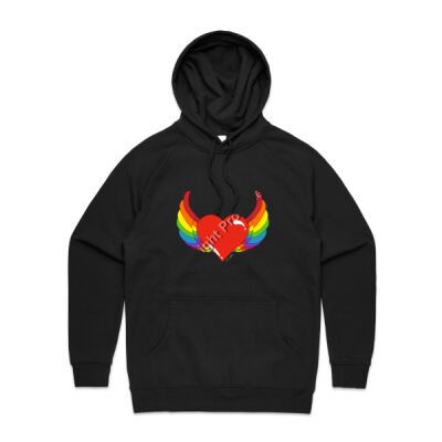 Rainbow heart - Mens Supply Hood Thumbnail