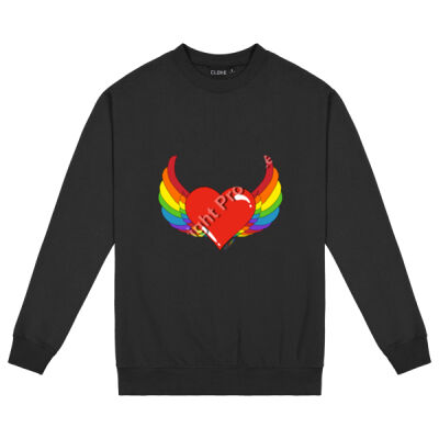 Rainbow heart - Mens Standard Crew  Thumbnail