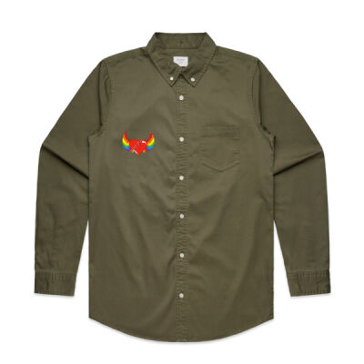 Rainbow heart - Men's Denim Wash Shirt Thumbnail