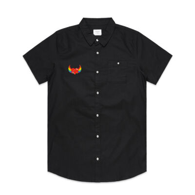 Rainbow heart - Mens Oxford Short Sleeve Shirt Thumbnail