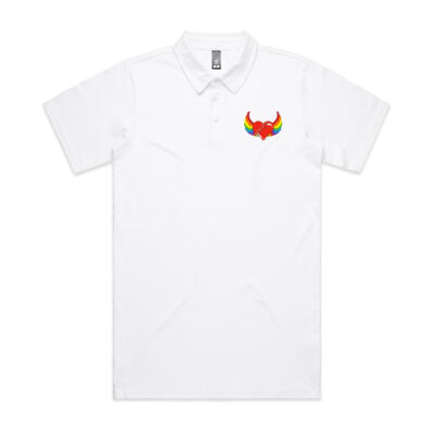 Rainbow heart - Mens Chad Polo Thumbnail