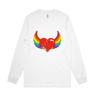 Rainbow heart - Mens General Long Sleeve Tee Thumbnail