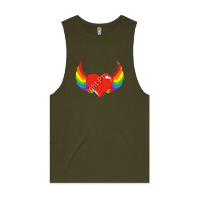 Rainbow heart - Mens Barnard Tank Thumbnail