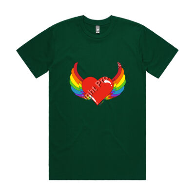 Rainbow heart - Mens Classic Tee Thumbnail