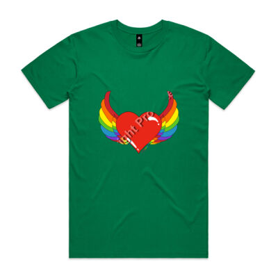 Rainbow heart - Mens Staple T shirt Thumbnail